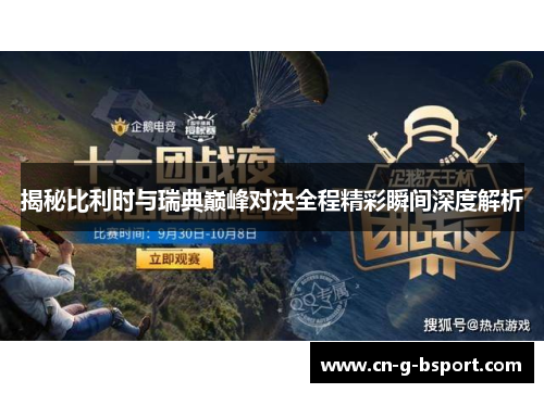 揭秘比利时与瑞典巅峰对决全程精彩瞬间深度解析