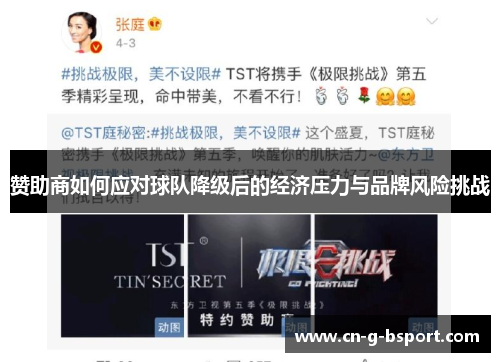 赞助商如何应对球队降级后的经济压力与品牌风险挑战